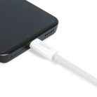 Notebook, tablet töltőkábel - adatkábel - Type-C-Type-C - fehér 1 m - 5 A 240 W