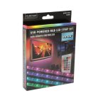 LED szalag szett RGB, USB - 40-60" TV háttérvilágítás - távirányítóval - PHENOM