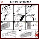 Légterelő szett 4 db-os - Hyundai Tucson 2020.10- (NX4E, NX4A) - WALSER