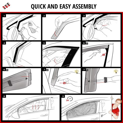 Légterelő szett 4 db-os - Hyundai Tucson 2020.10- (NX4E, NX4A) - WALSER