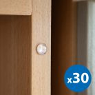Ajtóütköző szett öntapadós, átlátszó 8 mm 30 db - HANDY