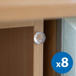   Ajtóütköző szett öntapadós, átlátszó 18 mm 8 db - FAMILY