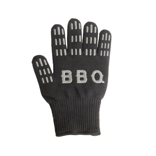 Hőálló grill kesztyű, fekete - FAMILY