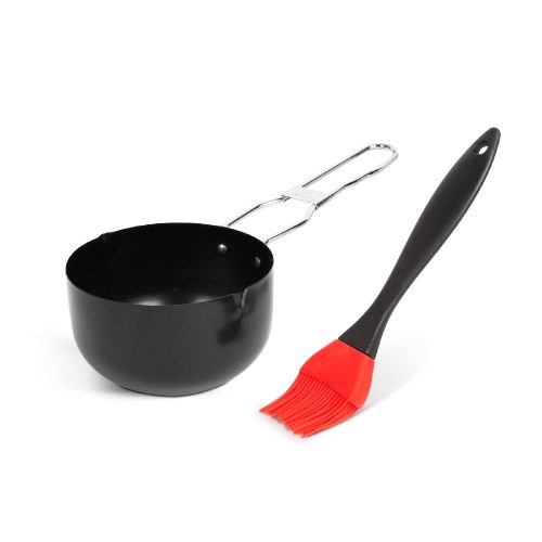 Pácoló tál szilikon ecsettel - BBQ