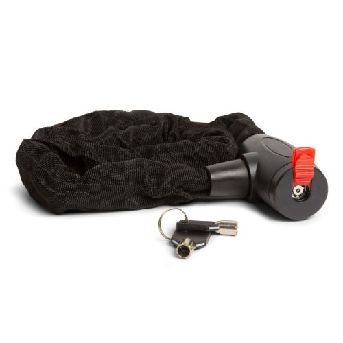 Kerékpár lakat  8 mm x 100 cm szövettel bevont acéllánc - WheelZone
