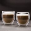 Duplafalú capuccino üveg csésze 250 ml - 2 db - Vog&Arths