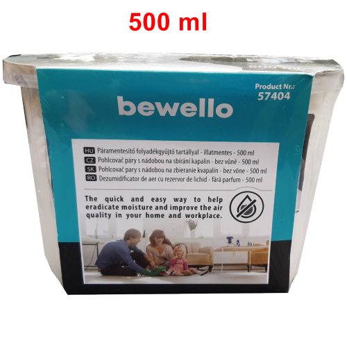 Páramentesítő folyadékgyűjtő tartállyal - illatmentes - 500 ml - BEWELLO