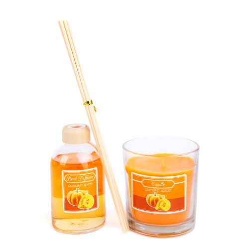 Illatgyertya és illatosító szett - sütőtök - 120 g + 100 ml - Vog&Arths