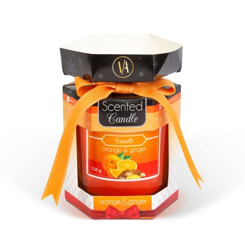 Illatgyertya - narancs és gyömbér - 120 g - Vog&Arths