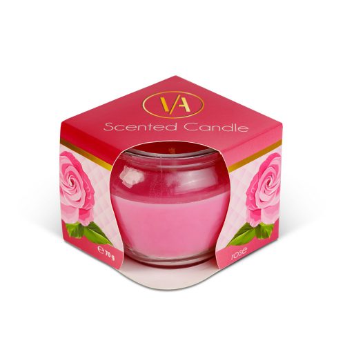 Illatgyertya - Rózsa - 70 g - Vog&Arths
