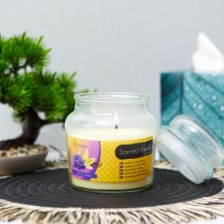   Illatgyertya - csuporban, fedővel - ibolya és vanília - 310 g - Vog&Arths