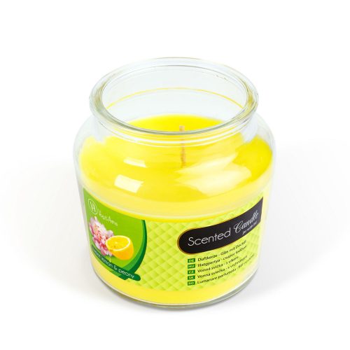 Illatgyertya - csuporban, fedővel - édes citrom és bazsarózsa - 310 g - Vog&Arths