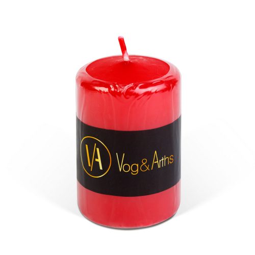 Henger gyertya piros színű 5x8 cm - Vog&Arths