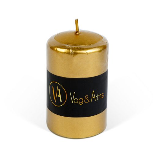 Henger gyertya arany színű 5x8 cm - Vog&Arths