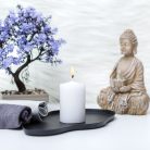 Henger gyertya fehér színű 5x8 cm - Vog&Arths