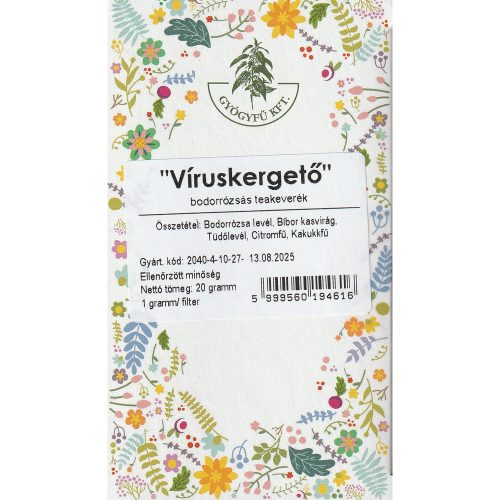 VÍRUSKERGETŐ teakeverék 20 db filter, 20x1 g