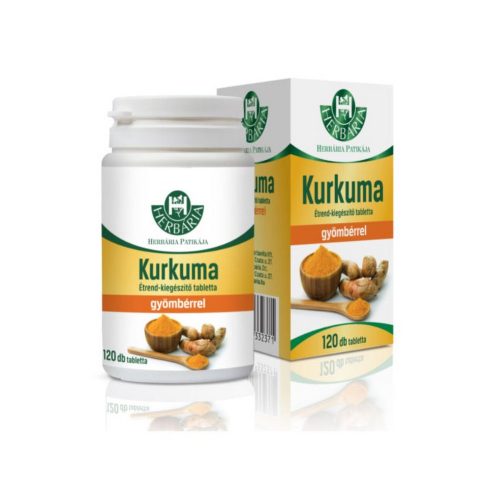 Kurkuma - Gyömbér - 120 db étrend-kiegészítő tabletta - HERBÁRIA