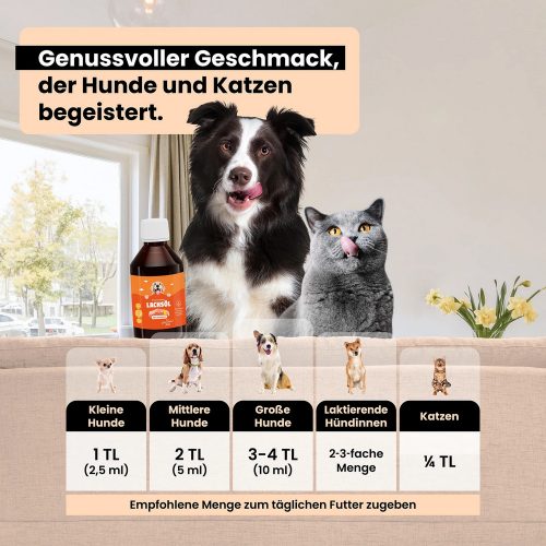 Lazacolaj kutyáknak, macskáknak, lovaknak 1 l 100% tisztaságú - TIERLIEB - Sanct Bernhard