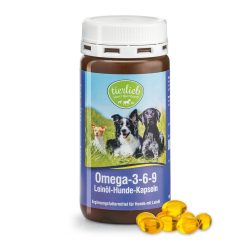   Omega 3-6-9 lenmagolaj kapszula kutyáknak 180 db - TIERLIEB - Sanct Bernhard