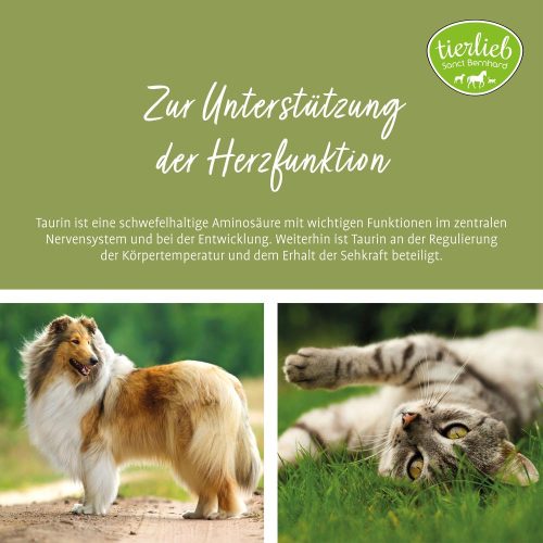 Taurin por kutyáknak és macskáknak 100 g - TIERLIEB - Sanct Bernhard