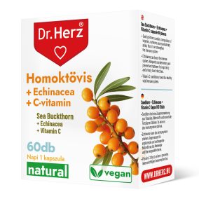   Homoktövis + Echinacea + C-vitamin - 60 db étrend-kiegészítő kapszula - Dr. Herz