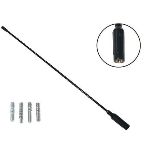 Antennaszár - univerzális - 41 cm, adapterekkel - 4CARS