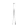Antennaszár - univerzális - alumínium 10 cm, adapterekkel - 4CARS