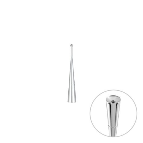 Antennaszár - univerzális - alumínium 10 cm, adapterekkel - 4CARS