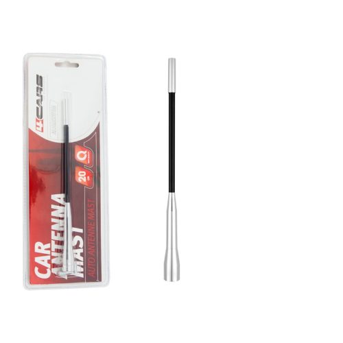 Antennaszár - univerzális - alumínium, 20 cm, adapterekkel - 4CARS