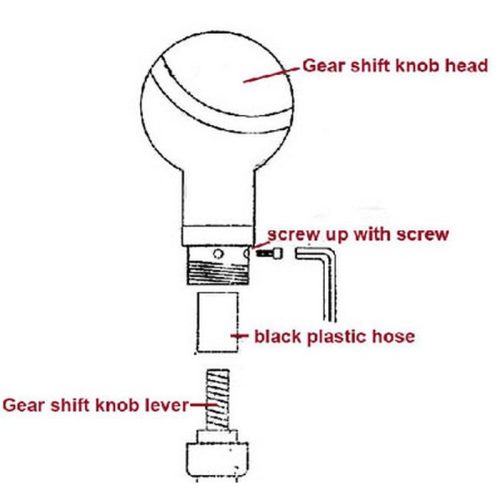 Sebességváltó gomb - univerzális - ECO bőr - 4CARS