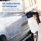 Elektromos szórófejes flakon 1,5 l - 2.0 bar - akkus, 5 V USB Type-C - 4CARS