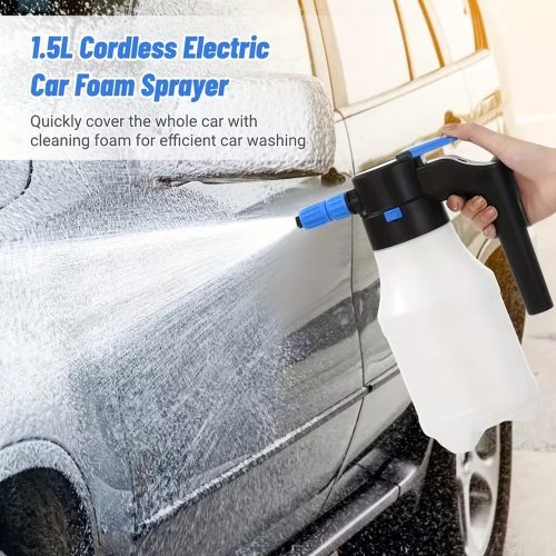 Elektromos szórófejes flakon 1,5 l - 2.0 bar - akkus, 5 V USB Type-C - 4CARS