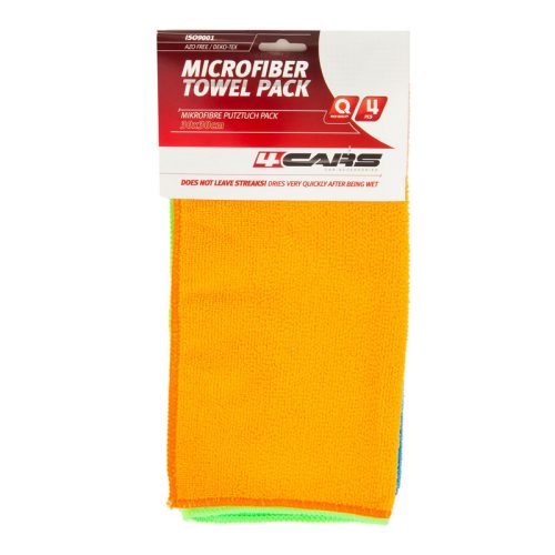 Mikroszálas kendő 30x30 cm, 4 db-os csomag - 4CARS