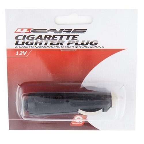 Szivargyújtó dugó, forrasztható, biztosítékkal - 4CARS