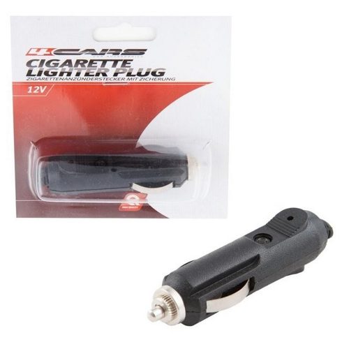 Szivargyújtó dugó, forrasztható, biztosítékkal - 4CARS