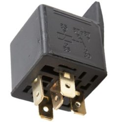 Relé 12V, 30A, 5 lábú, füles - 4CARS