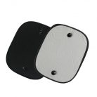 Napellenző oldalablakra 45x35 cm, 2 db, ezüst-fekete - 4CARS