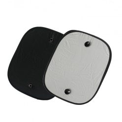   Napellenző oldalablakra 45x35 cm, 2 db, ezüst-fekete - 4CARS