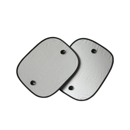 Napellenző oldalablakra 45x35 cm, 2 db, ezüst-fekete - 4CARS