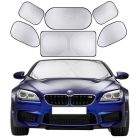 Napellenző szett 6 db-os 142x67 cm - 4CARS