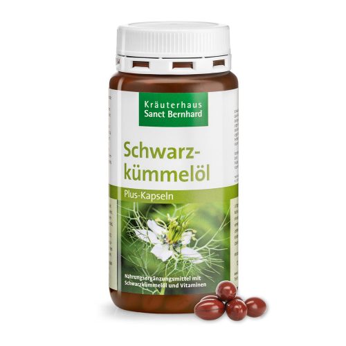 Feketeköménymag olaj - 180 db étrend-kiegészítő kapszula - Sanct Bernhard