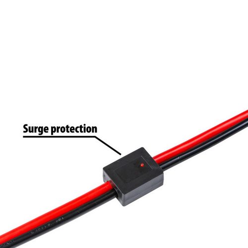 Indítókábel 25 mm2, 3,5 m, DIN 72553, LED visszajelzés, kapcsoló, túlfeszültség-védelem - 97327