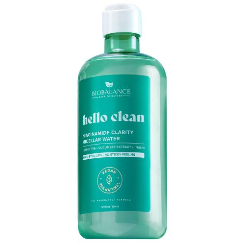 Arclemosó micellás víz niacinamiddal HELLO CLEAN 500 ml - BIOBALANCE