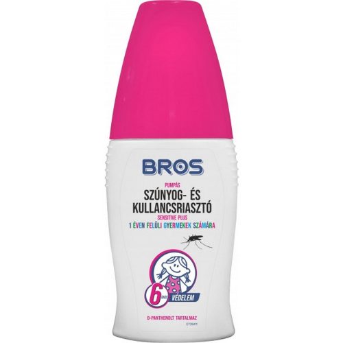 Szúnyog- és kullancsriasztó Sensitive Plus pumpás spray 50 ml - BROS