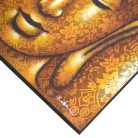 Buddha festmény - arany, brokát hatás - 60x80 cm