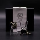 Pohárkészlet 6 db-os 50 ml - BOTTOM UP - üveg, antik bronz - Ancient Wisdom