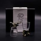 Pohárkészlet 6 db-os 50 ml - BOTTOM UP - üveg, antik bronz - Ancient Wisdom