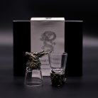 Pohárkészlet 6 db-os 50 ml - BOTTOM UP - üveg, antik bronz - Ancient Wisdom