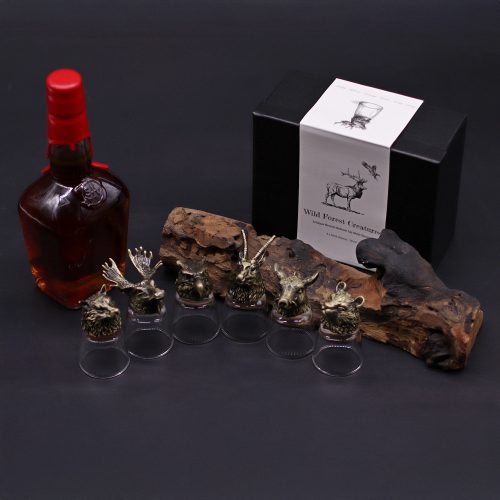 Pohárkészlet 6 db-os 50 ml - BOTTOM UP - üveg, antik bronz - Ancient Wisdom