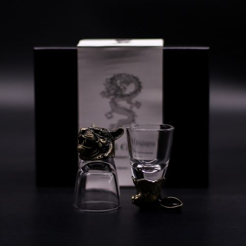 Pohárkészlet 6 db-os 50 ml - BOTTOM UP - üveg, antik bronz - Ancient Wisdom